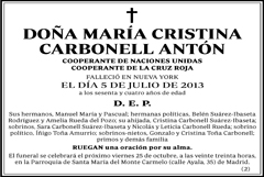 María Cristina Carbonell